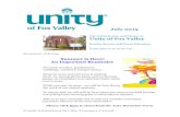 July 2015 Unity of Fox Valleyunityoffoxvalley.org/wp-content/uploads/2010/06/July-2015-Newslett… · 06.07.2010  · tradition, as handed down by his guru, Sri Shivabalayogi Maharaj,