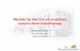 Models for the risk of secondary cancers from radiotherapy Dasu.pdf · • Double pendulum: (only) 4 coupled differential equations Alexandru Dasu. Mechanistic modelling • Parameter