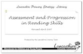 Assessment and Progression in Reading Skills and Prog in... · Guided Reading Assessment and Progress Chart for teaching, monitoring and assessment Teacher Notes: Columns are not