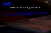 AiDTM HBsAg ELISA - ystwt.cnystwt.cn/wp-content/uploads/2018/04/Wantai-HBsAg-ELISA.pdf · AiDTM HBsAg ELISA Developing Scientifically Focusing on the Health 1293 Analytical Sensitivity: