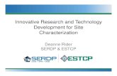 Innovative Research and Technology Development for Site ... · Linda Abriola Kurt Pennell Natalie Capiro Eric Miller Linda Abriola, Kurt Pennell, Natalie Capiro, Eric Miller (Tufts