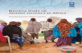 Baseline study on disaster recovery in Africa · was prepared by the independent experts Asha Kambon and Luis Rolando Duran Vargas. The CDT provided supervision and technical guidance