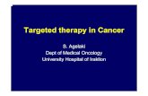 Targeted therapy in Cancer - University of Cretemcb.med.uoc.gr/mysite/arxeia/grad-study_aggelaki_cancer.pdf · TKs as targets in cancer therapy Many proto-oncogenes encode protein