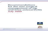 Recommendations for the non-surgical management of hip and ...€¦ · Recommendations for the non-surgical management of hip and knee osteoarthritis 3 Grading of the recommendations