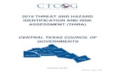2019 THREAT AND HAZARD IDENTIFICATION AND RISK … · 2019 THREAT AND HAZARD IDENTIFICATION AND RISK ASSESSMENT (THIRA) CENTRAL TEXAS COUNCIL OF GOVERNMENTS. FOR OFFICIAL USE ONLY