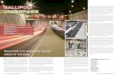 GALLIPOLI UNDERPASS · 220 SA PROJECT FEATURE GALLIPOLI UNDERPASS AUSTRALIAN NATIONAL CONSTRUCTION REVIEW SA PROJECT FEATURE GALLIPOLI UNDERPASS 221 eca has assisted with cost effective