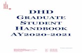 DHD GRADUATE STUDENT HANDBOOK - cms.ahs.uic.edu€¦ · 10.09.2020  · handbook is to be used with the general Graduate College Catalog for all students on this campus. Directory