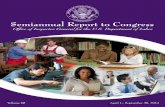 Semiannual Report to Congress - U.S. Department of Labor · employee benefit plans, and labor-management relations. During this reporting period, we issued 41 audit and other reports