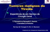 Tumores malignos da Tiroide - COnnecting REpositories · tumor maligno da tiroide operados. Avaliação dos resultados cirúrgicos. Seguimento pós operatório. Grau de satisfação
