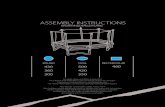 ASSEMBLY INSTRUCTIONS - North Trampoline€¦ · To disassemble the trampoline, follow the assembly steps in reverse order. Do not attempt to disassemble any trampoline frame components
