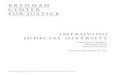 ImprovIng JudIcIal dIversIty · Monique Chase Emma Greenman Foreword by Susan M. Liss. About the brennAn Center for JustiCe The Brennan Center for Justice at NYU School of Law is