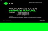 MICROWAVE OVEN SERVICE MANUAL - ApplianceAssistant.com€¦ · microwave generation and transmission systems shall be repaired, replaced, or adjusted by procedures described in this