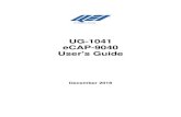 UG-1041 eCAP-9040 User's Guide€¦ · UG-1041 eCAP-9040 User's Guide ... The eCAP front panel has an AAuto/Manual@ switch and an AOpen/Close@ switch. Three LED indicators are included.
