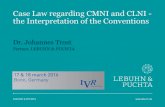 Case Law regarding CMNI and CLNI - the Interpretation of ...€¦ · CMNI – Budapest Convention 2000 Athens Convention 2002 CMR as model for the German Commercial Code (HGB) Rhine