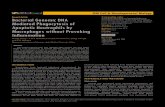 Research Article Bacterial Genomic DNA Wang Jiong ... · Macrophages without Provoking Inflammation. Wang Jiong*, Chen Huimin,Yan Jin, Pu Xuexue, Jiang Xueqin and Liu Rongyu. Department