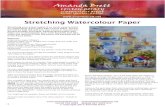 Amanda Brett's Stretching Watercolour Paper Stretching Watercolour Paper Stretching your paper makes