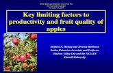 XIVth Apple and Temperate Zone Fruit Tree International ...P. S. 2008) Key limiting factors … · •Topography, Slope, Aspect and Location –Influence possibility of Spring Frost,