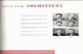 FIFTH YEAR ARCHITECTS - WordPress.com€¦ · FIFTH YEAR ARCHITECTS BLAKE DREWRY ELLIS, Savannah, Georgia; Pi Kappa Alpha; Architectural Society, 3, 4, 5; Yellow Jacket, 2, 3, 5;