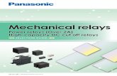 €¦ · Panasonic Corporation lectromechanical Control usiness ivision industrial.panasonic.com/ac/e/ – 4211 – 2019 Power relays line up 2 DC load switching capacity 3 ...