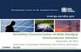 Reliability Characterization of Wide-Bandgap Semiconductor ... · • Wide-bandgap semiconductors have material properties that make them theoretically superior to Silicon for power