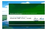 The Best Quality Sprayer Hanil SP Co., Ltd.€¦ · Changed the company name to Hanil faming tools Co., Ltd. and moved to Nangwol-dong, Dong-gu, Daejeon in 1992 Started the production