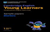 Young Learners - REAL ENGLISH SERVICES · Reading & Writing My name is: ..... Cambridge Young Learners English Starters Reading & Writing Sample Paper Centre Number Candidate Number