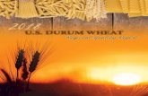 Whea U.S. DURUM€¦ · Whea Table of Contents Grading and Kernel Characteristics..... 5-8 Milling Characteristics ... 2018 OVERVIEW PRODUCTION DATA 2013-17 20182017 AVERAGE MILLION