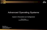 Advanced Operating Systems - tu-ilmenau.de · § externer Zustand (einer Systems oder Subsystems): der Teil des Gesamtzustands, der an externer Schnittstelle (also für das umgebende