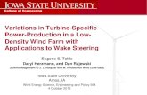 Variations in Turbine-Specific Power-Production in a Low ...home.eng.iastate.edu/~jdm/wesep594/TakleWESEP594-10-2016.pdf · Eugene S. Takle Daryl Herzmann, and Dan Rajewski (acknowledgement
