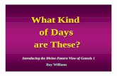 of Days - American Scientific Affiliation€¦ · creation-day question is still being debated. “What kind of days these were it is extremely difficult, or perhaps impossible to