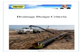 Drainage Design Criteria - Discountpdh · 2018. 11. 29. · Drainage design approval is not the same as storm water management approval. Stormwater review shall be coordinated through
