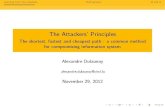 The Attackers’ Principles - Alexandre Dulaunoy · Learning from the attackersBibliographyQ and A The Attackers’ Principles The shortest, fastest and cheapest path : a common method