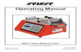 Operating Manual - Eraser · Please Read Before Operating Unit Operating Manual Please Call for Service or Spare Parts The Eraser Company, Inc. PO Box 4961/ Oliva Drive Syracuse,