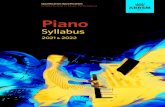 ABRSM Piano Syllabus 2021 & 2022 · 7/8/2020  · ABRSM. No syllabus listing may be reproduced or published without the permission of ABRSM. Qualification Specification: Piano 2021