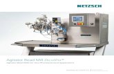 New Agitator Bead Mill D V - Tecmos · 2020. 5. 29. · Optional NETZSCH-Ceram Z, NETZSCH-Ceram C, AISI 316 L or NETZSCH-Ceram N grinding chamber ∙ designs Documentation required