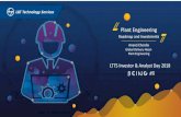 Plant Engineering - L & T Technology Services (LTTS) · (ENGINEERING FOR PROJECTS + PLANT OPERATIONS + INDUSTRIE 4.0) Balanced Revenue Share (FMCG- 33%, Specialty Chemicals- 29%,