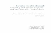 Stroke in childhood · Prepared by the Paediatric Stroke Working Group November 2004 Stroke in childhood Clinical guidelines for diagnosis, management and rehabilitation