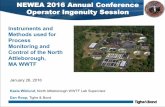 Operator Ingenuity Session - NEWEA · 2017. 10. 17. · Nitrate Sensors - Hach NITRATAX Plus sc NO3 – Working well, reliable – End of Anoxic Zones » Mixed liquor recycle rate