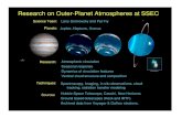 Research on Outer-Planet Atmospheres at SSEC · Planets: Jupiter, Neptune, Uranus Science Team: Research on Outer-Planet Atmospheres at SSEC Atmospheric circulation Seasonal response