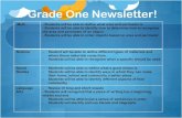 Grade One Newsletter!...Important Reminders: • Home Journal Due Thursday November 27th • 1A and 1B Math Journals Due November 28th • Spelling Quiz on November 28th • 1A Field