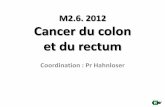 M2.6. 2012 Cancer du colon et du rectumCancer du colon et du rectum Coordination : Pr Hahnloser Pathologie Dr. Maryse Fiche • Précurseurs : Cancers colo-rectaux Objectifs d’apprentissage