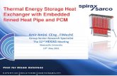 Amir Amini CEng , FIMechE - Heat Exchanger · Exchanger with Embedded finned Heat Pipe and PCM 10th of Feb 2015 Amir Amini CEng , FIMechE Group Senior Research Specialist The 32nd