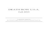 DEATH ROW U.S.A....Death Row U.S.A. Page 4 Execution Update As of October 1, 2019 Total number of executions since the 1976 reinstatement of capital punishment: 1506 Race of defendants