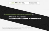 Continuous - Professional Development Training...Lean Six Sigma Green Belt Certification Training Lean Six Sigma Black Belt Certification ... Understand how the processes you are a