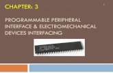 Programmable Peripheral Interfacing - Hameroha...Introduction to 8255 PPI The Intel 8255A is a high-performance, general purpose programmable I/O device is designed for use with all