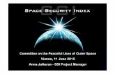 Committee on the Peaceful Uses of Outer Space Vienna, 11 ... · Space Security Index Theme 2: Access to and use of space by various actors • Indicator 2.1: Space-based global utilities