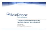 Keith Brown Director, Sales brownk@raindancetechdnatech.genomecenter.ucdavis.edu/.../06/rain_dance.pdf · RainDance Technologies RainDance Technologies Who we are: RainDance Technologies
