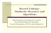 Record Linkage: Similarity Measures and Algorithmskoudas/docs/aj.pdf · 180 Park Avenue Florham Park 180 Park. Av Florham Park 180 park Ave. Florham Park NJ Park Av. 180 Florham Park