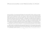 Phenomenality and Materiality in Kant...Phenomenality and Materiality in Kant The possibility of juxtaposin g ideology and critical philosophy, which is the per-sistent burden of contemporary