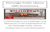 Plainedge Public Library 50th Anniversary · June 6, 1962 Farmingdale Observer PA E To Fete Plainedge Library Staff August 15, 1962 Farmingdale Observer Plainedge ommunity Library